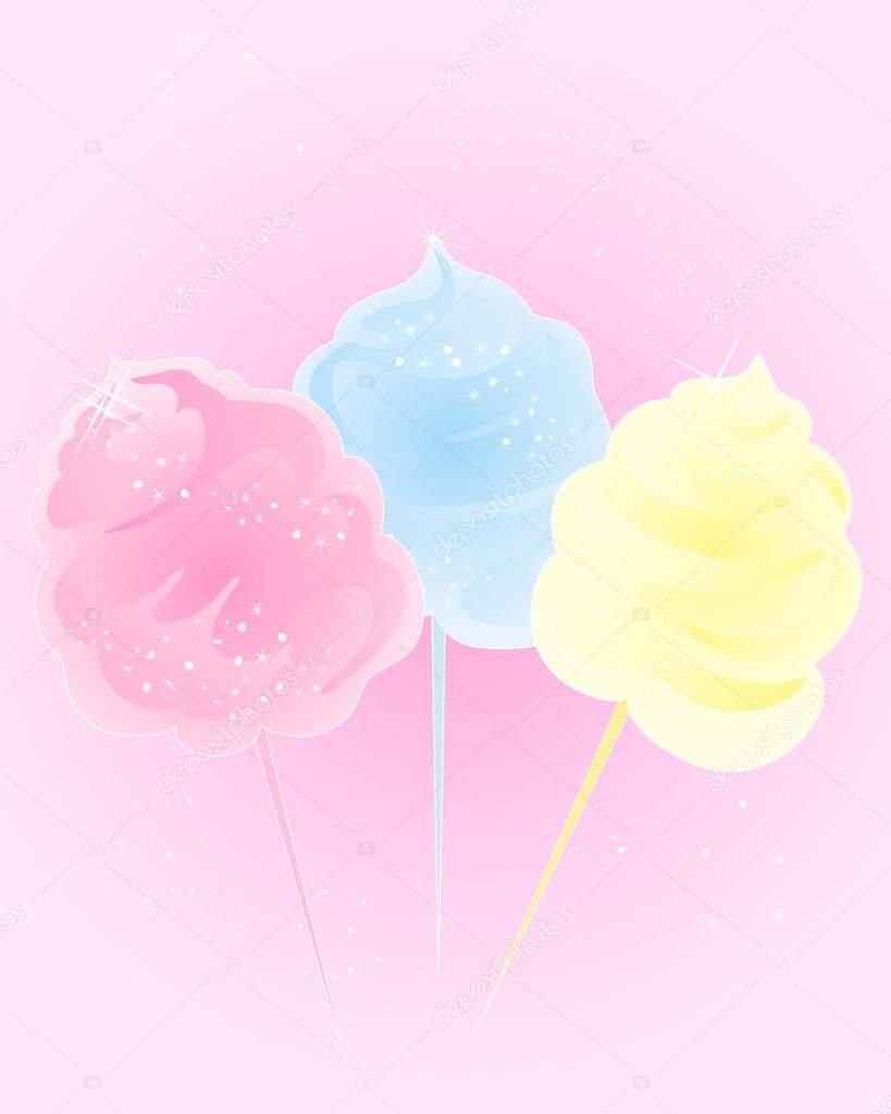 Сладкая вата фон