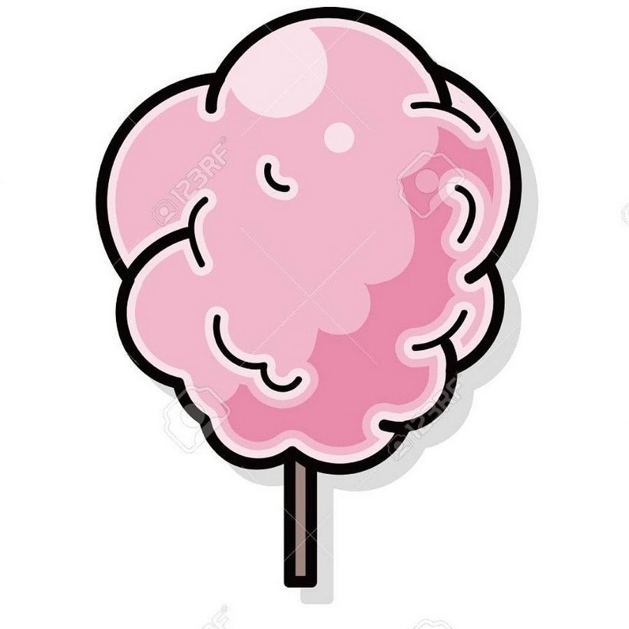 Сладкая вата значок