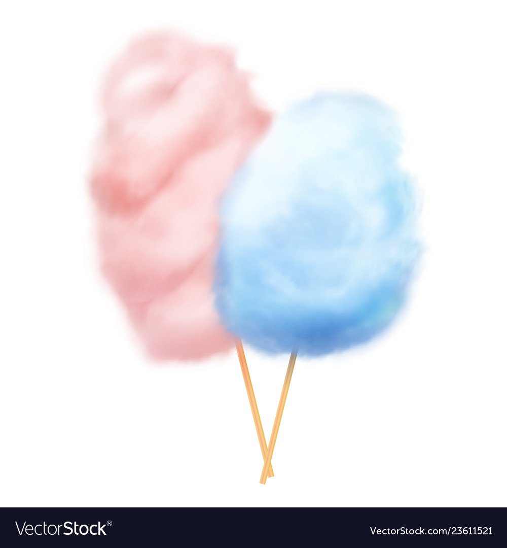 Двухцветная сладкая вата