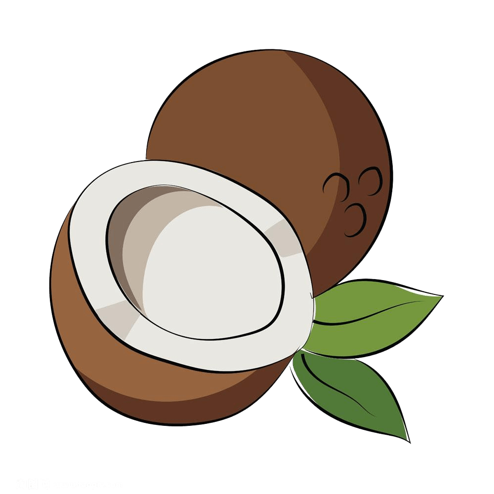 Кокос мультяшный