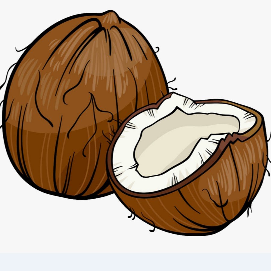 Кокос нарисовать легко