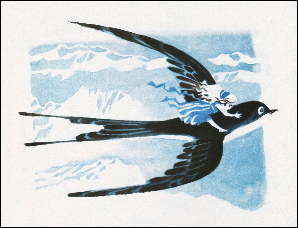 Ласточка из Дюймовочки