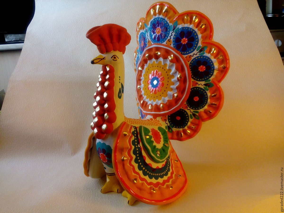 Дымковская игрушка петушок раскраска