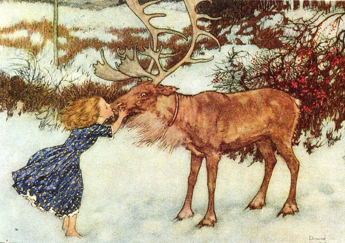 Зимний лес из мультика