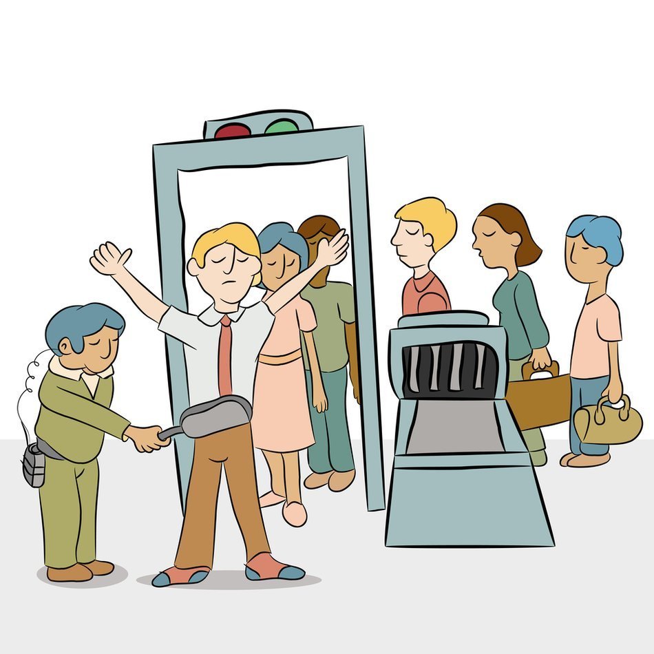 Таможня в иллюстрациях для детей