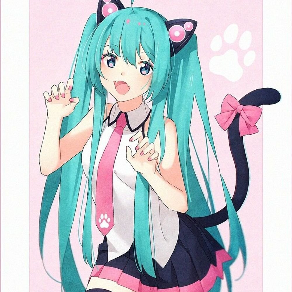 Мику Хацунэ неко