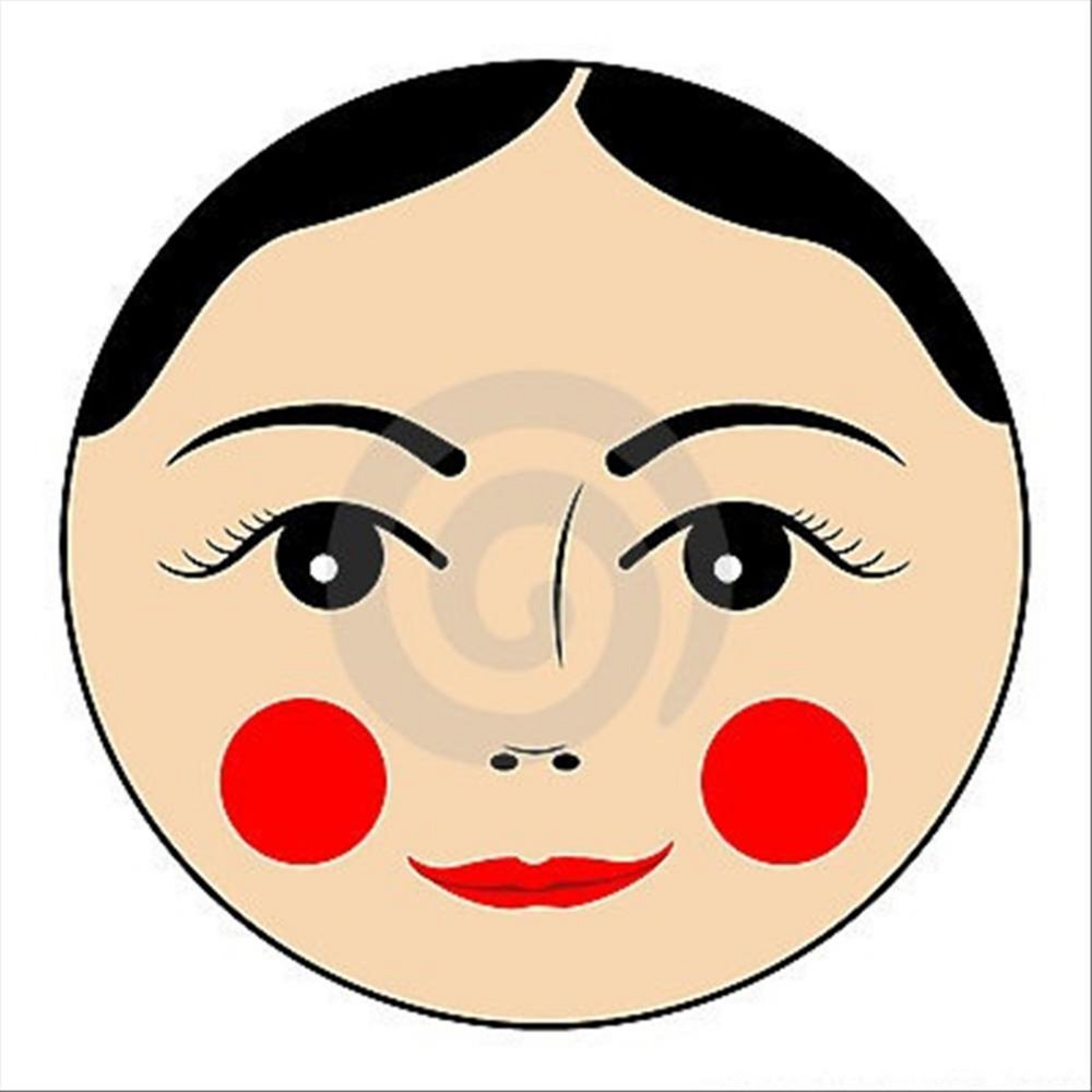 Лицо матрешки