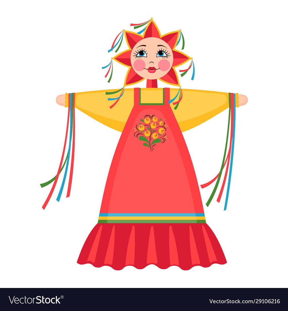 Масленичная кукла рисунок