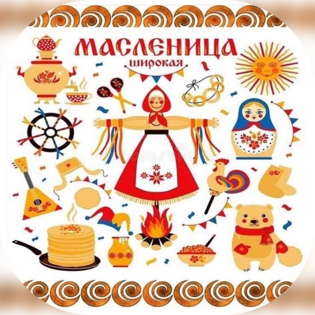 Девушка с блинами на Масленицу