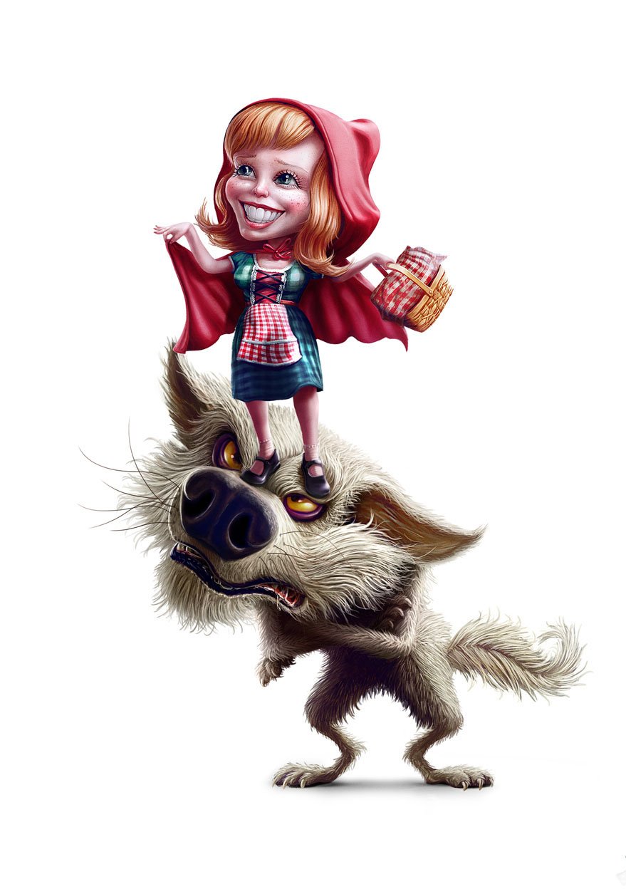 Красная шапочка шарж