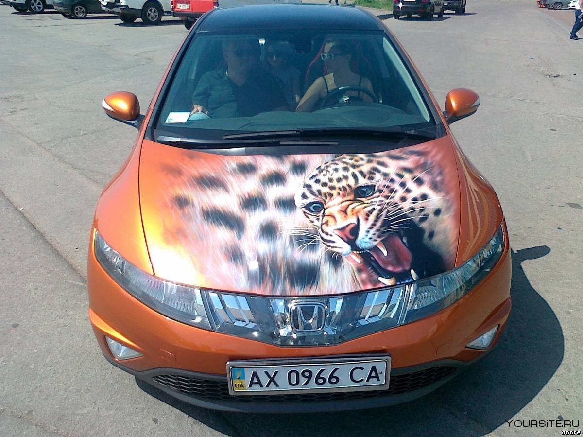 Аэрография на машине