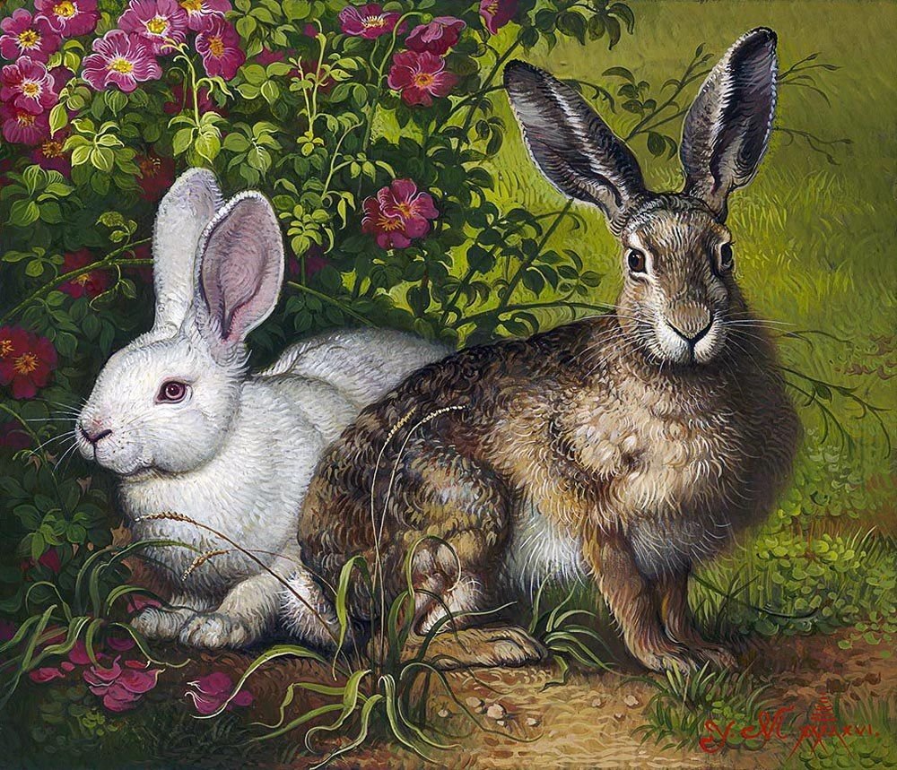 Яна Мовчан художник картины кролики