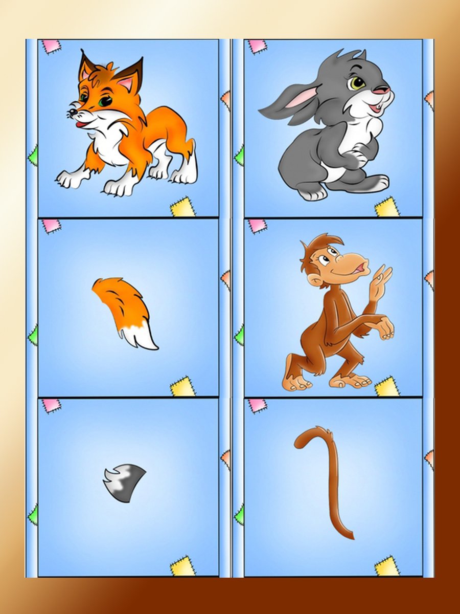 Дидактическая игра чей хвост