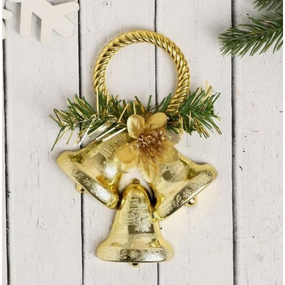 Новогоднее украшение с бубенчиками