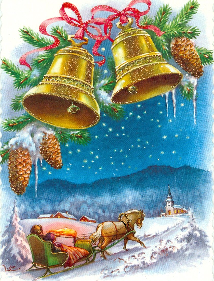 Новогодний декор с колокольчиками