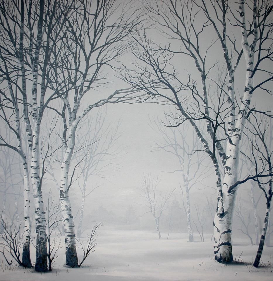 Зимний пейзаж референс