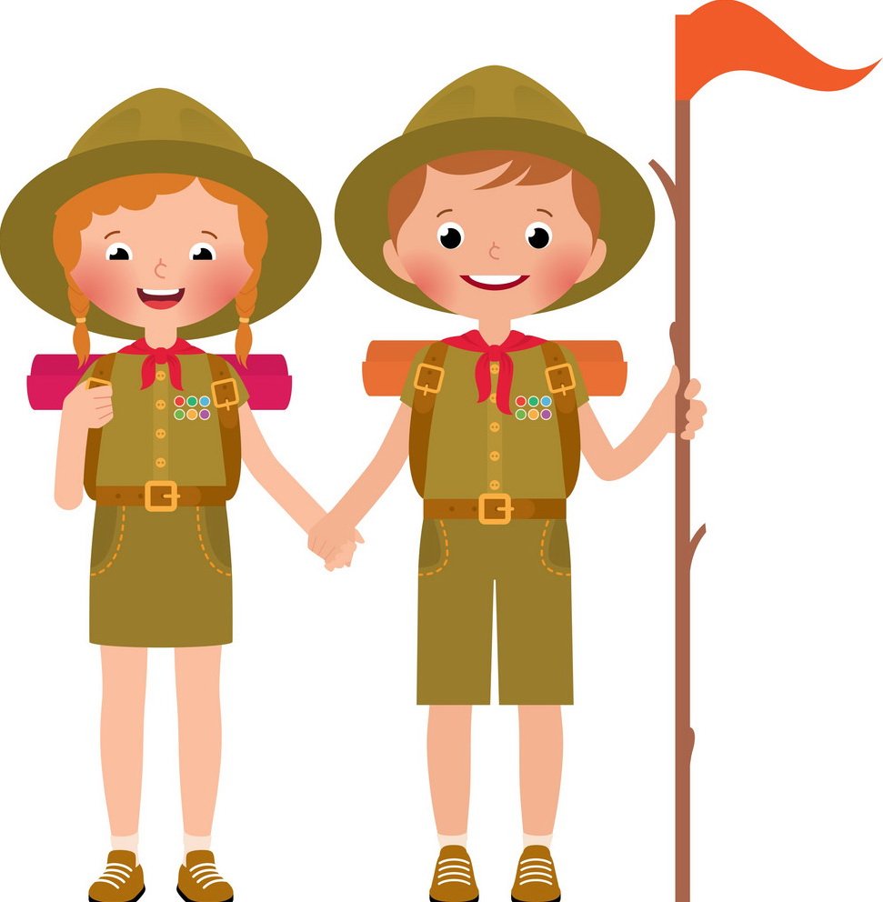 Скауты девочки и мальчики