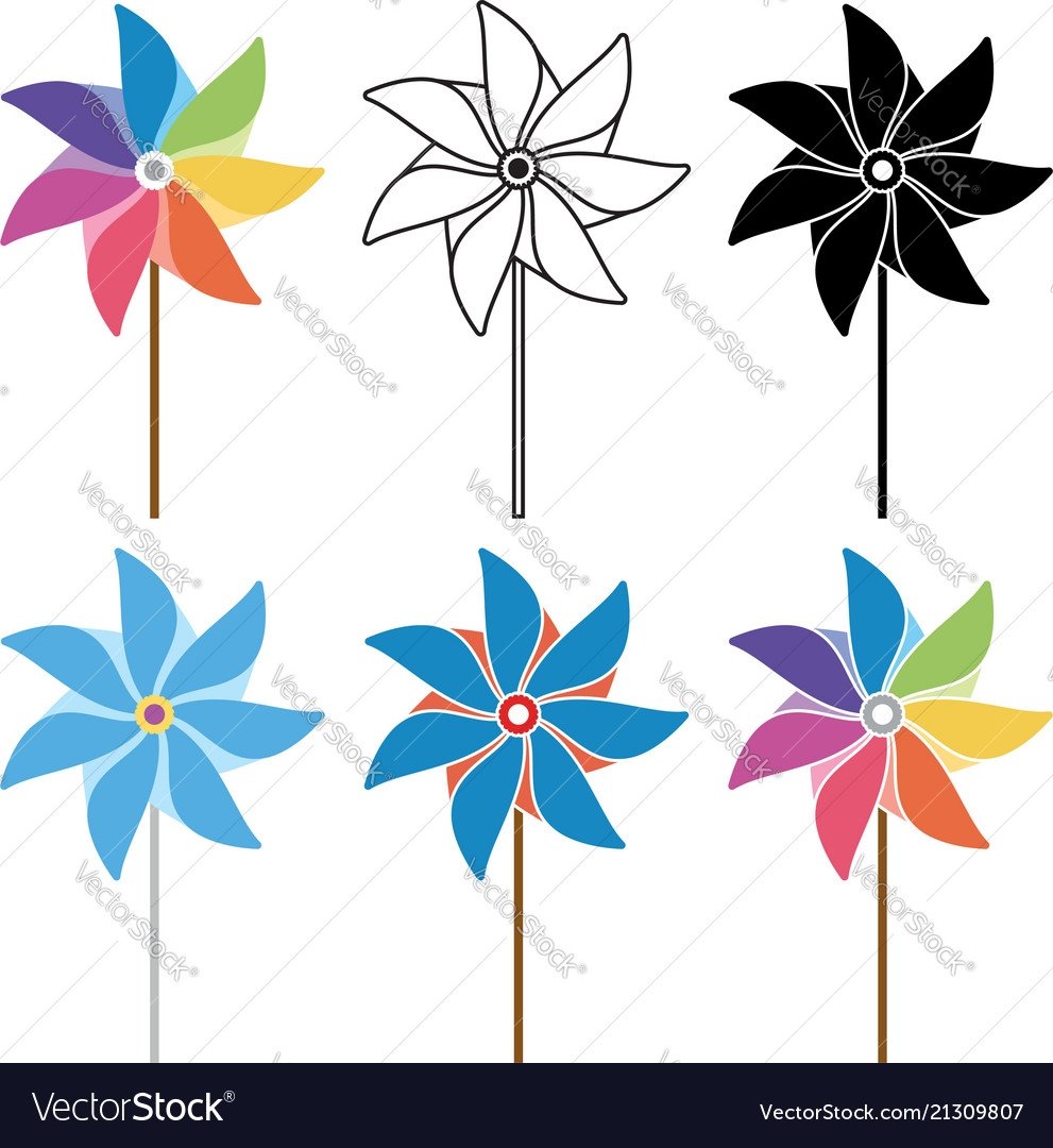 Бумажная мельница-вертушка