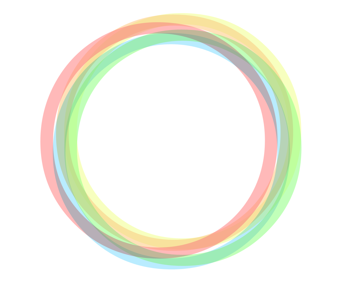 Круглые рамки разноцветные