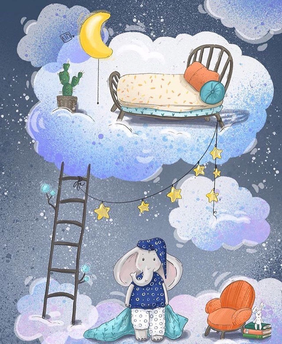 Милые иллюстрации ночь