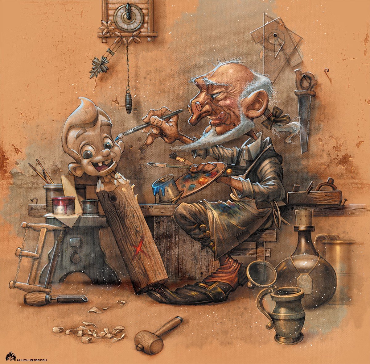 Папа Карло Мем