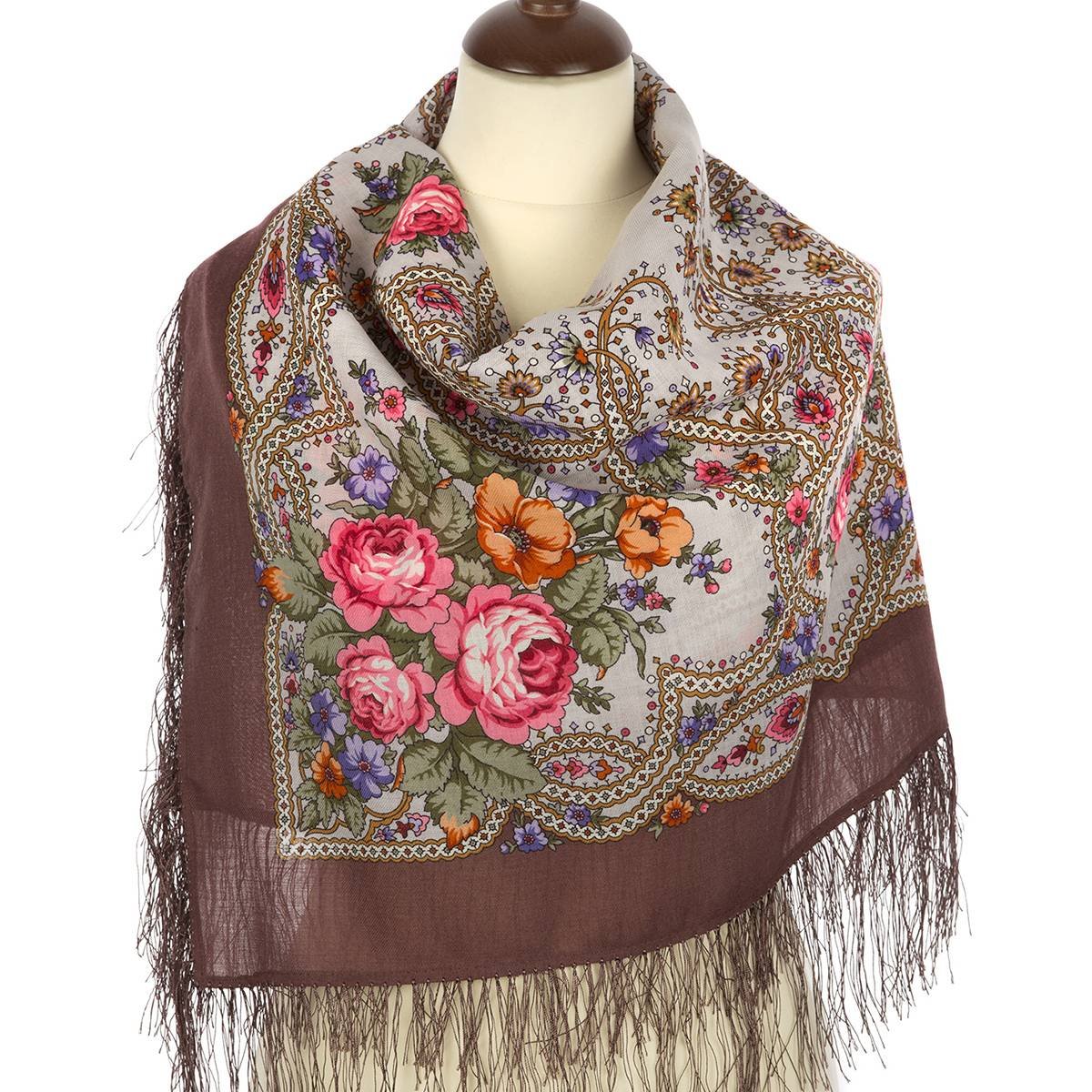 Павлопосадский платок цыганка аза