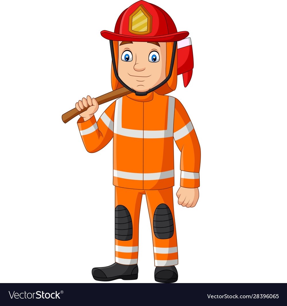 Пожарник из мультика