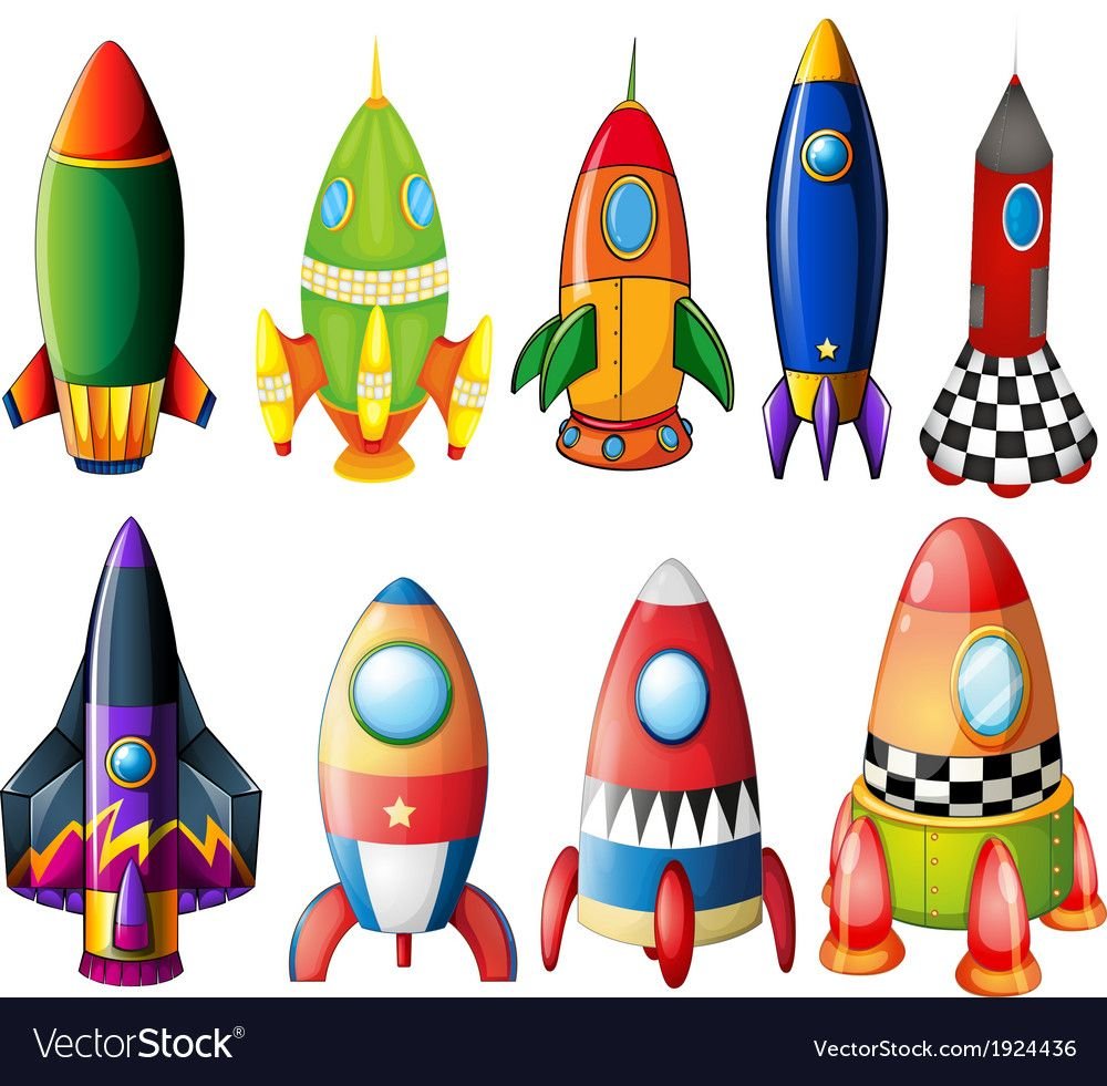 Разноцветные ракеты