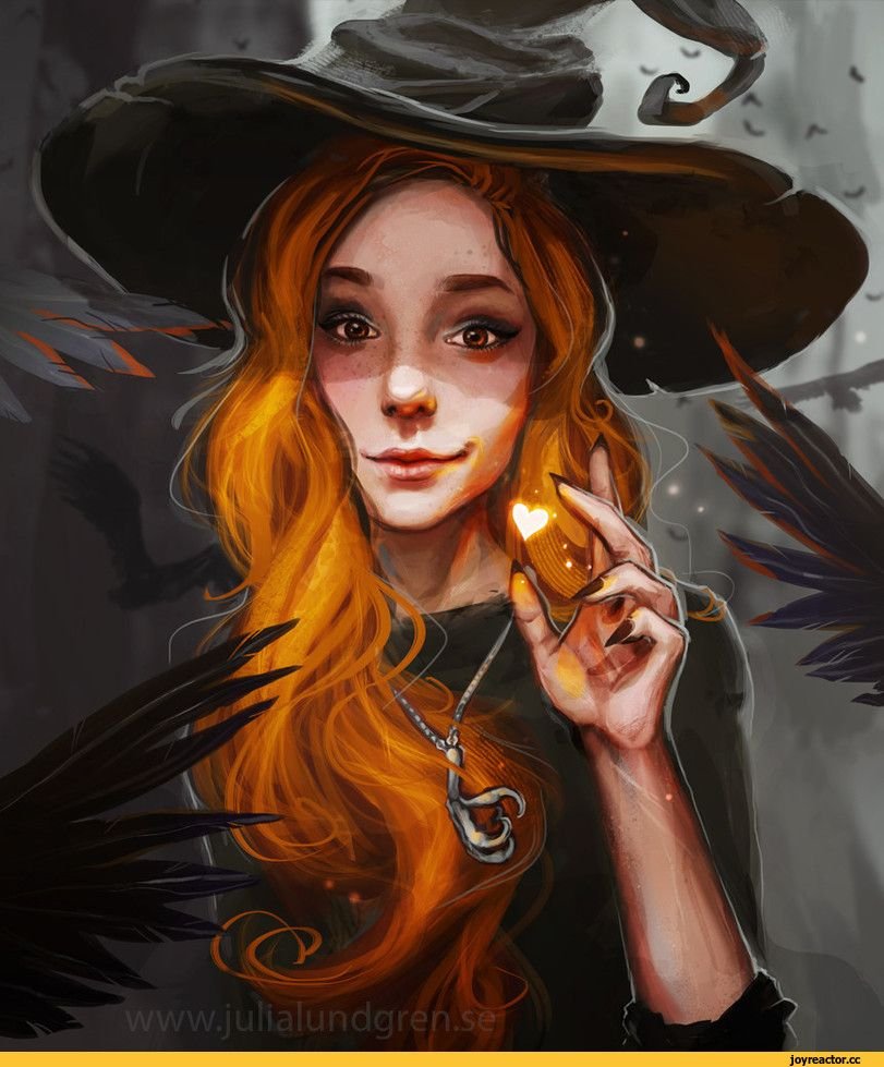 Ведьмочка на метле