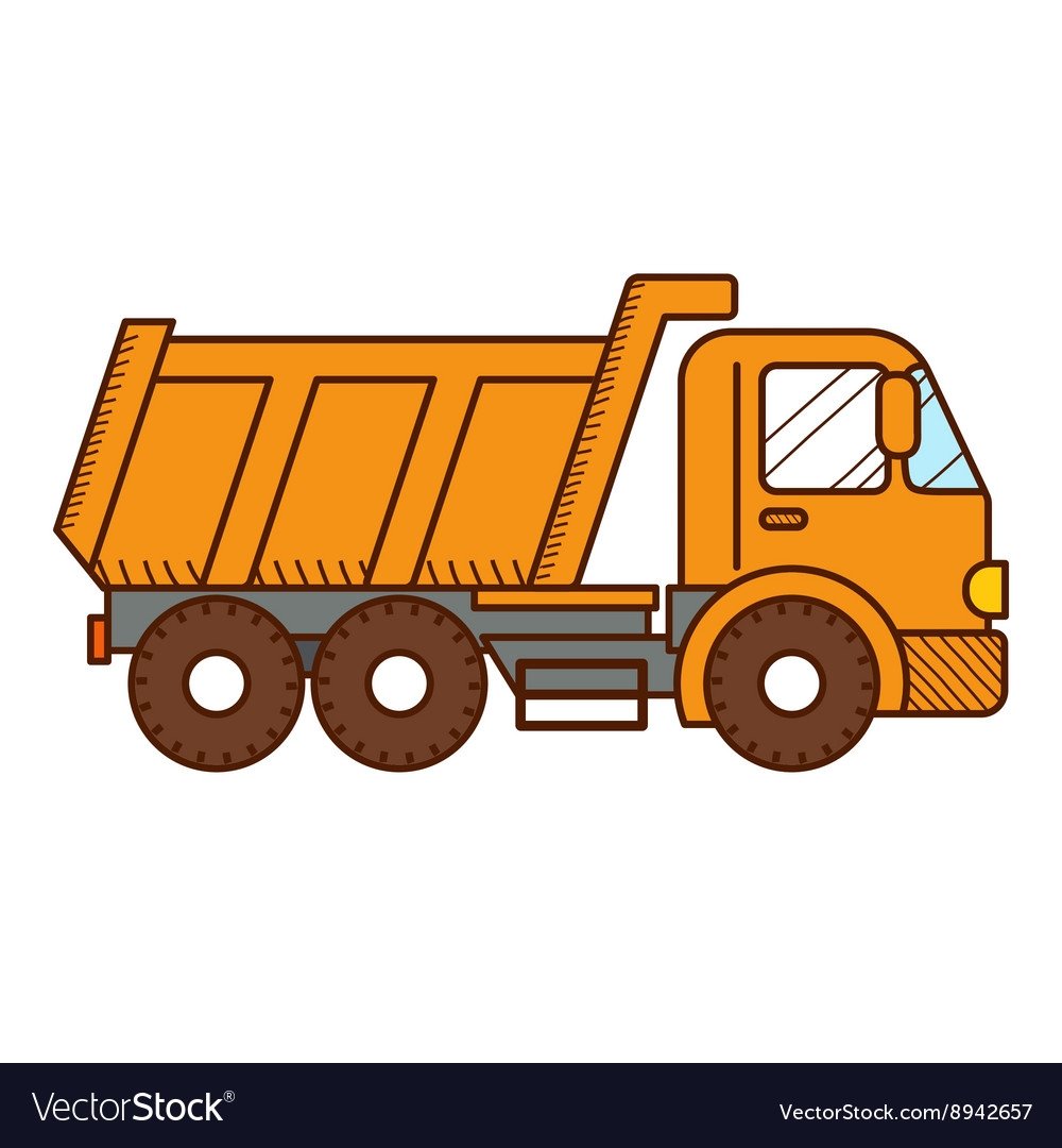 Самосвал рисунок для детей