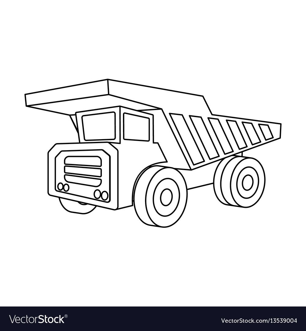 Самосвал картинка для детей на прозрачном фоне