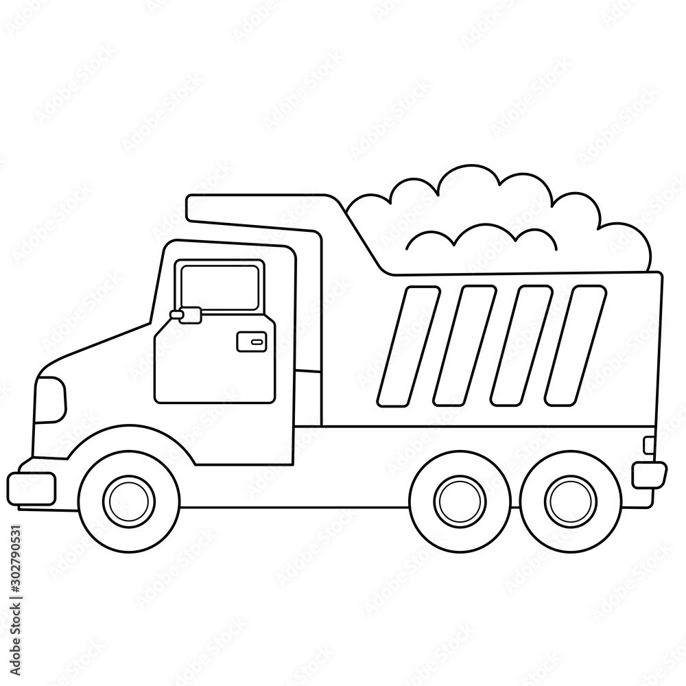 Мальчик с самосвалом рисунок