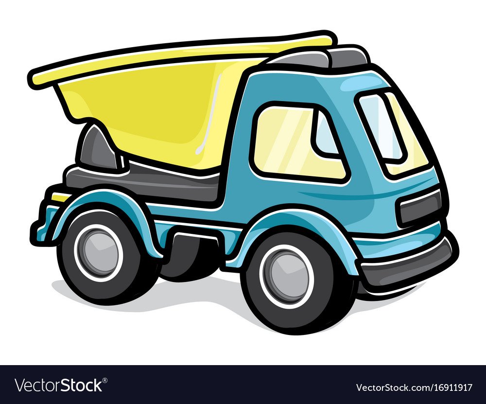 КАМАЗ мультяшный желтый