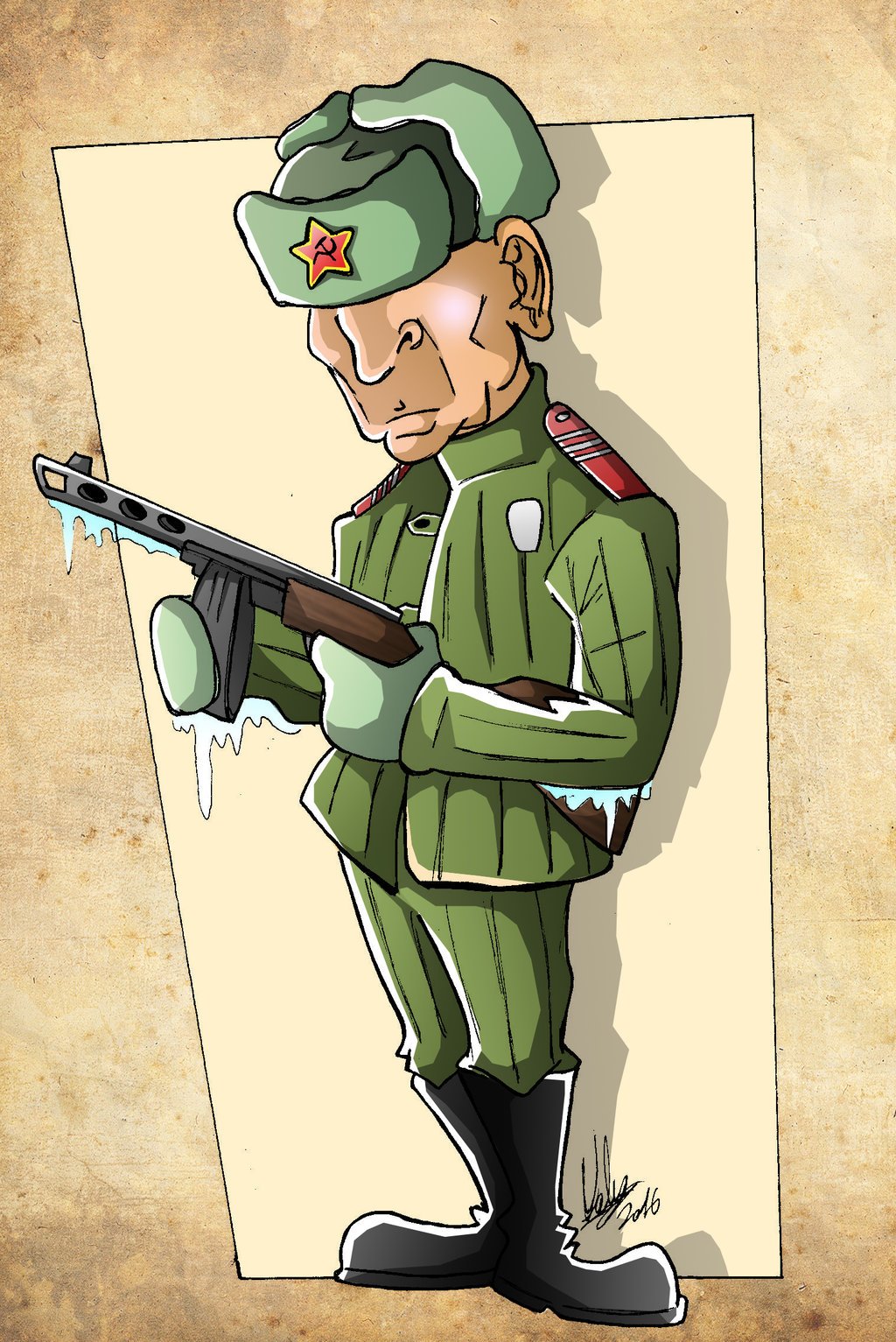 Карикатуры на военную тему