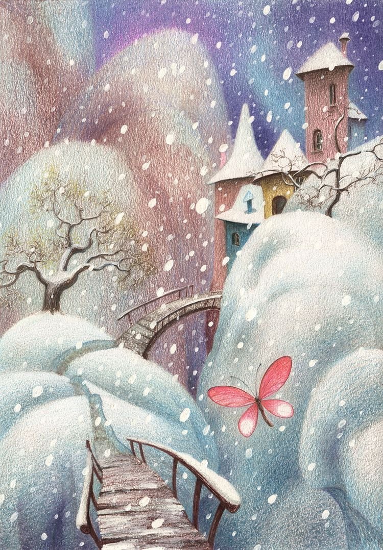 Олег Майоров художник зима