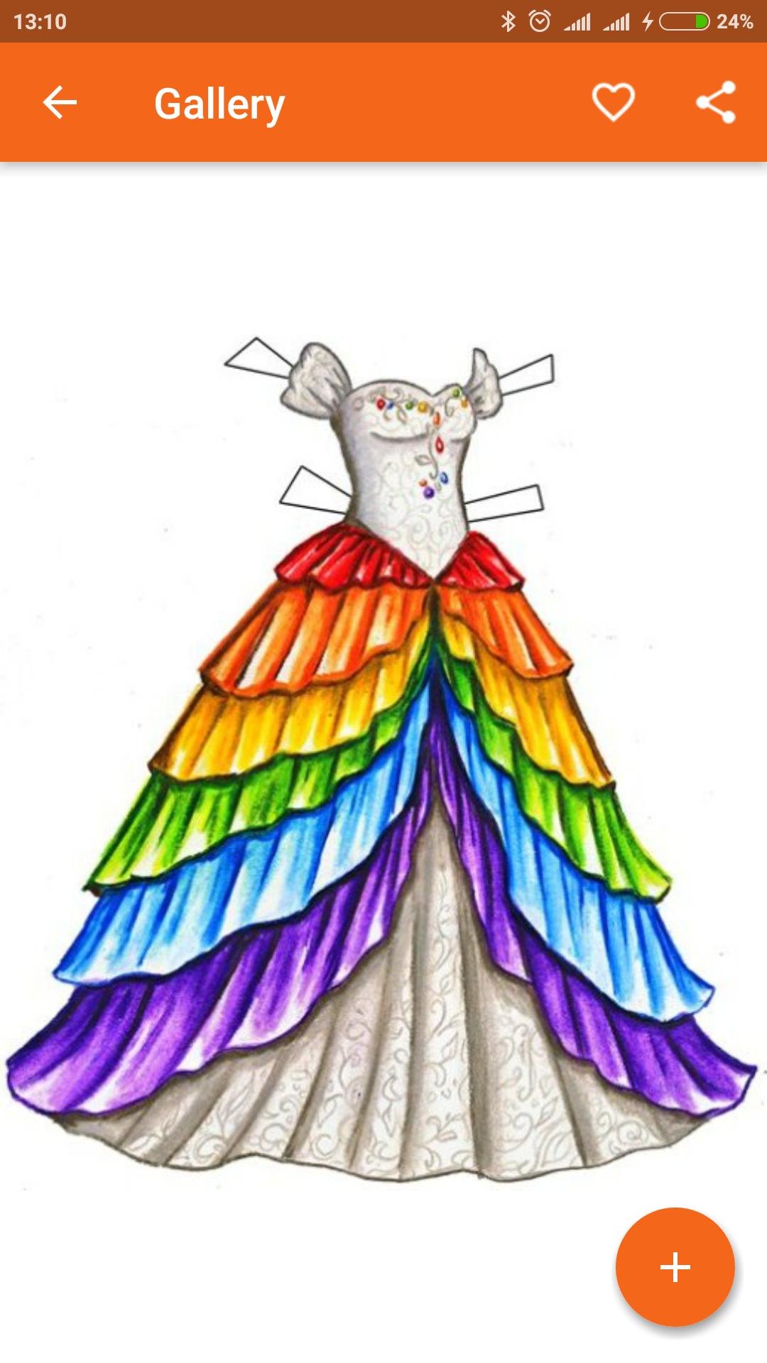 Цвет карнавального платья для рисунка