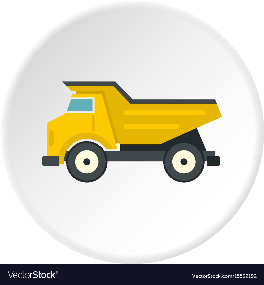 Мультяшный желтый самосвал