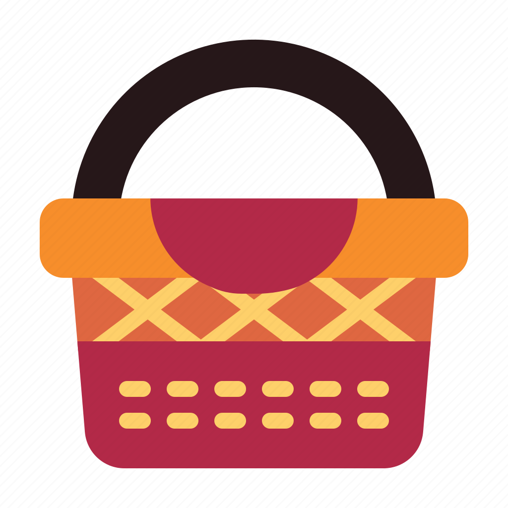 Корзина цветная иконка