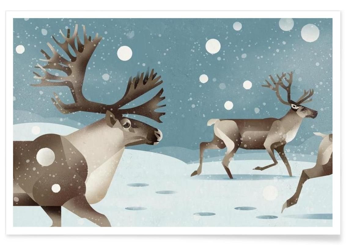 Северный олень живопись