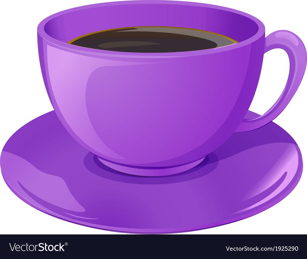 Чашка с блюдцем рисунок для детей