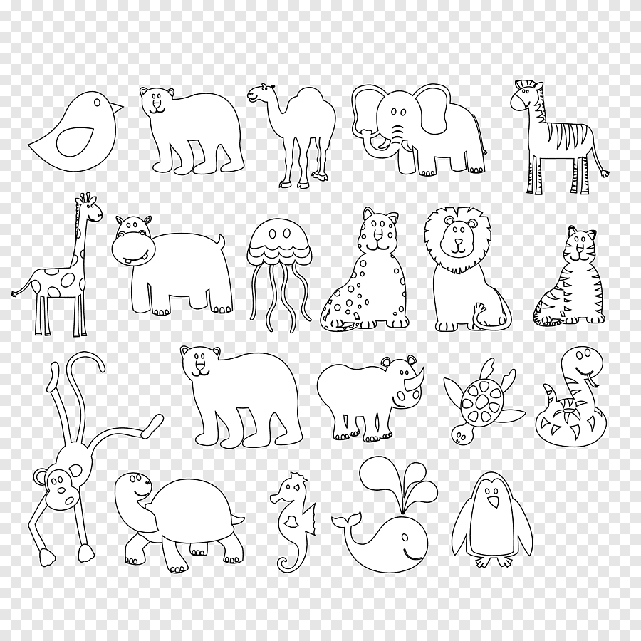 Наброски домашних животных корова