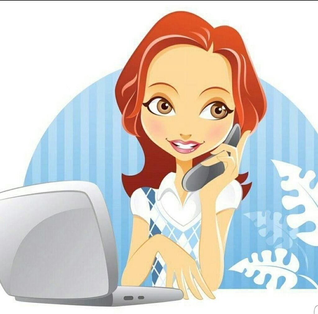 Сотрудник с телефоном