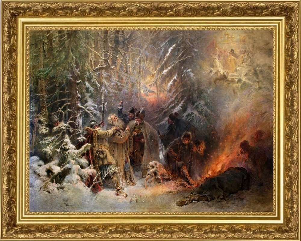 Иван Сусанин иллюстрация