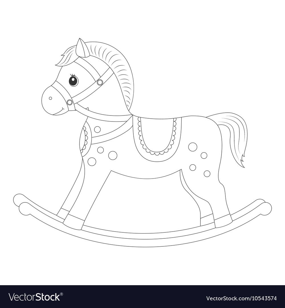 Трафарет лошадки для детей