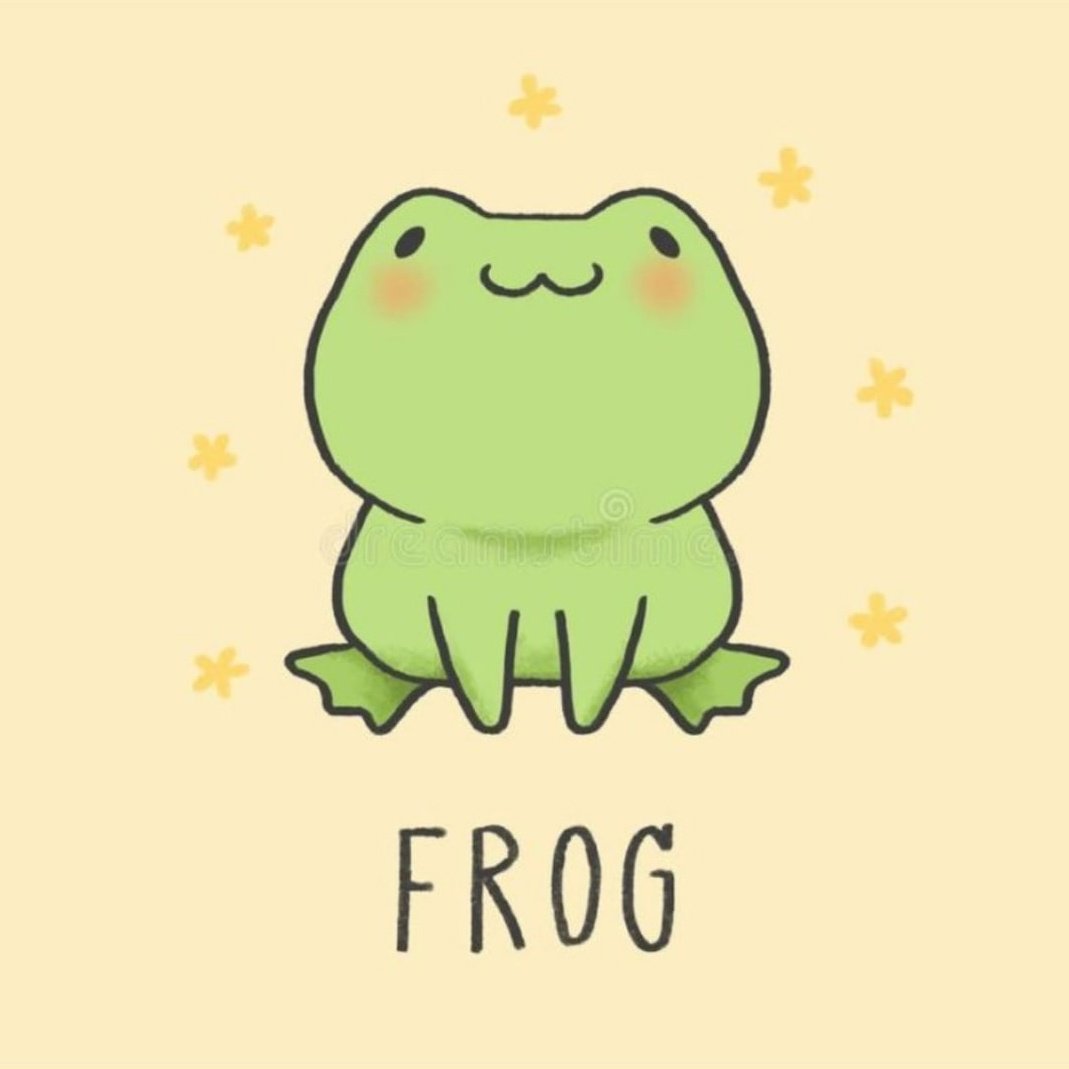 Жабки милые для рисования