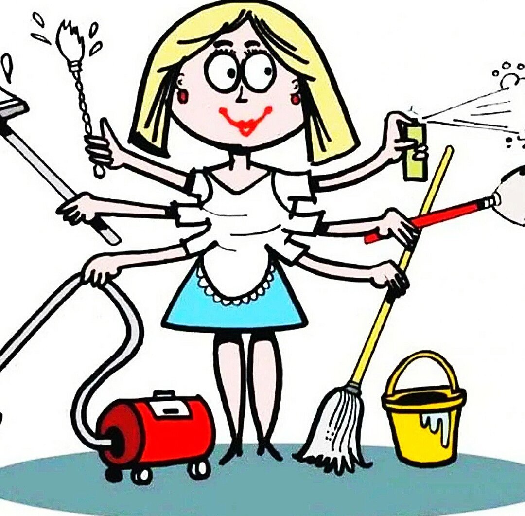 Тетка со шваброй