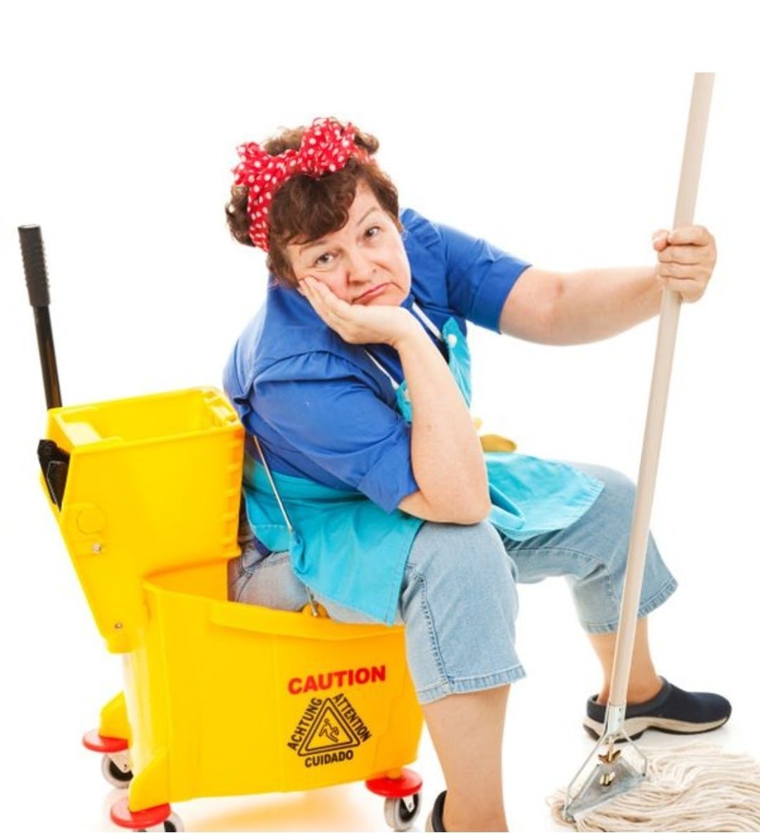 Уборщица карикатура