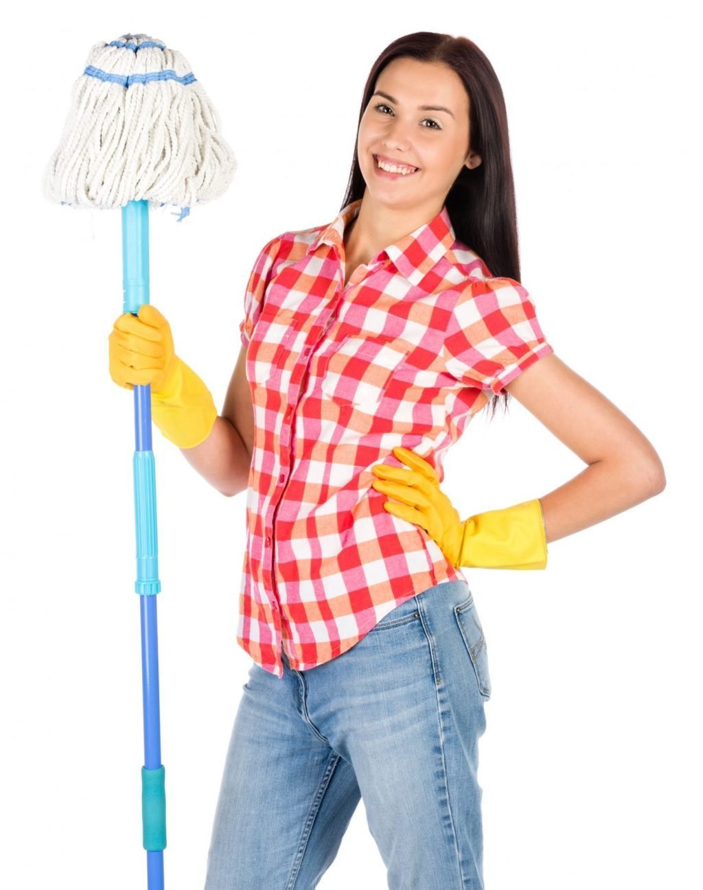Женщина со шваброй