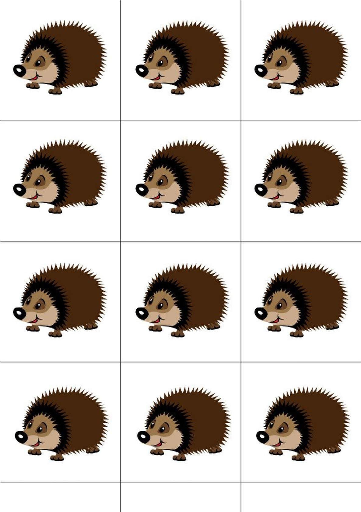 Раздаточный материал ежики