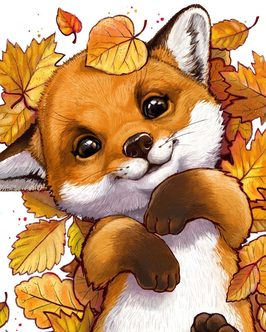 Стилизованная лиса для детей